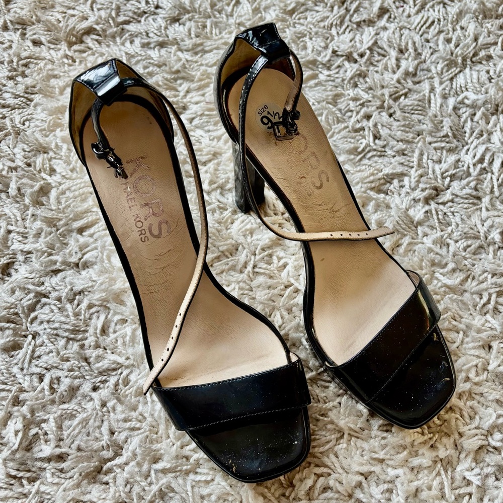 Michael Kors Black Leather Footwear